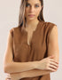 Short top in viscose rayon